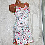 Розмір 44-46 (M). Сорочка для сну, жіноча сорочка метелик, трикотажна нічна іграшка з мереживом, віскоза, Туреччина, фото 8