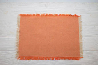 Серветка бавовняна в оранжевому кольорі Villa d'Este 33х48 см