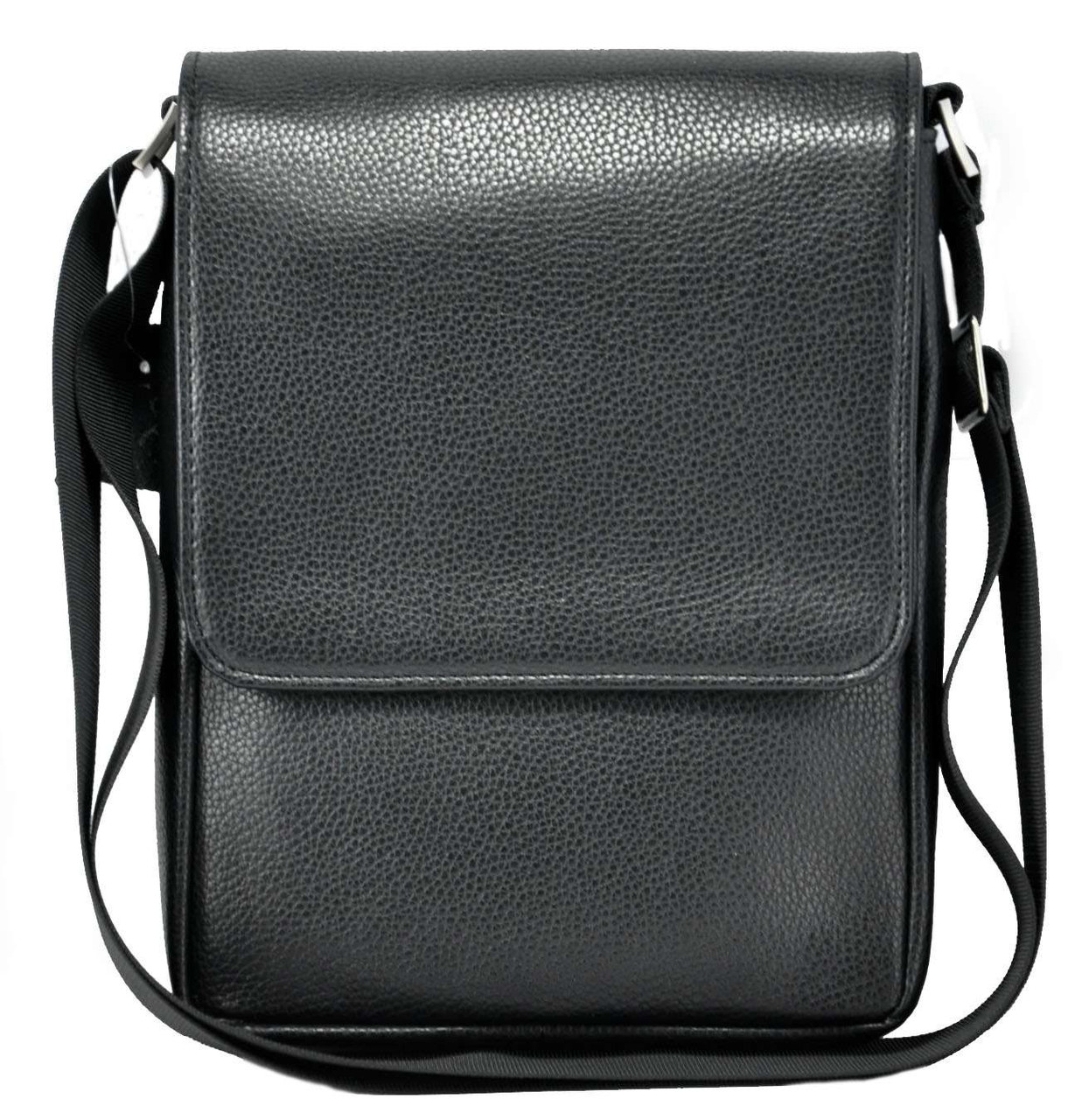 Чоловіча шкіряна сумка M52 чорна, фото 1