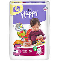 Подгузники Bella Happy Junior №5 (12-25 кг) 58 шт