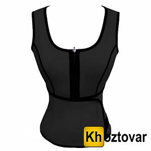 Топ-корсет для схуднення з ефектом сауни Hot Sweat Body Vest S, Чорний