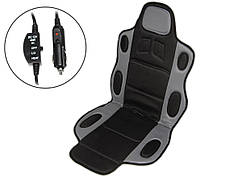 Накидка на сидіння з підігрівом 19002 GY/BK висока сер+чорн.