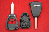 Корпус для ключа Chrysler 3 кнопки с резинкой вариант 1, фото 2