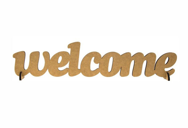 Заготовка для декорування Rosa Talеnt напис Welcome МДФ 45*12см