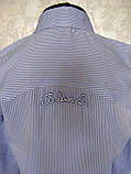 Сорочка дитяча блакитна для хлопчика 122 зросту Blueland, фото 4