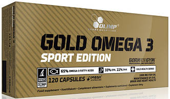 Риб'ячий жир Olimp Labs Gold Omega-3 Sport Edition 120 капсул, фото 2