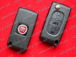 Ключ Fiat 3 кнопки HU83 бусик