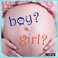 Наклейка на вагітний животик для фотосесії No23