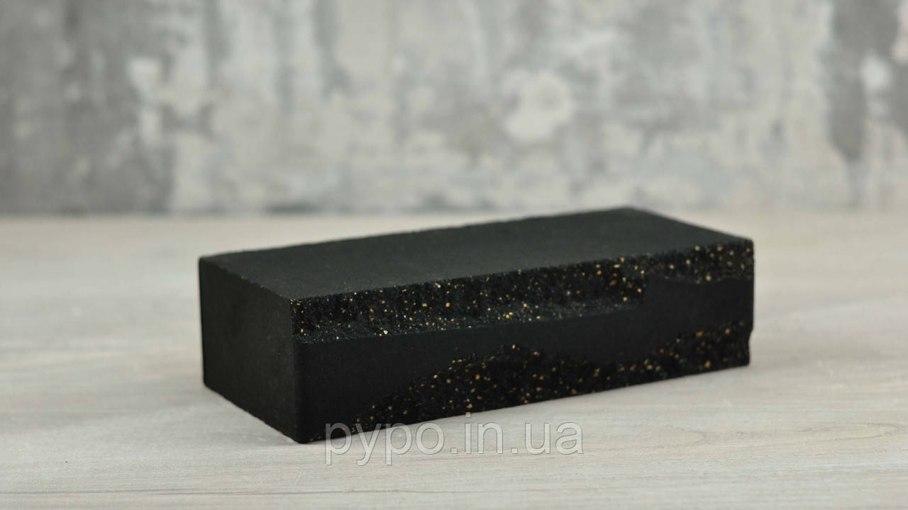 Цегла блискавка стінова Чорний "Slim Stone"., фото 1