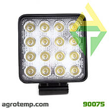Фара світлодіодна квадратна LED (16 діодів) 12-24 В 48 Вт