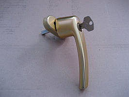 Віконна ручка RotoLine з ключем золото матове