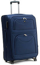 Средний чемодан тканевый Wings синий на 60л