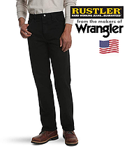 Джинси Rustler® (Wrangler) 87631CB / Чорні / щільний денім 14 унцій