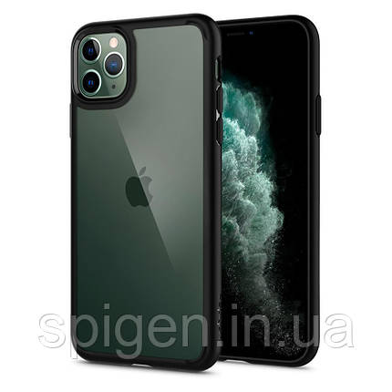 Чохол Spigen для iPhone 11 Pro Hybrid Ultra, Matte Black, фото 1
