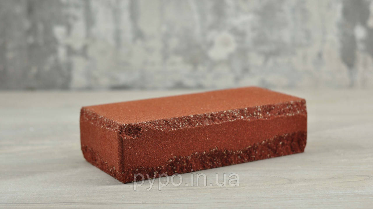 Цегла блискавка тичкова Червоний "Slim Stone"., фото 1