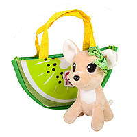 Собачка Кикки в сумочке, интерактивная игрушка 16 см, M 3697