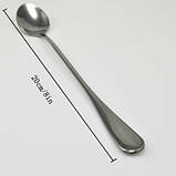 Набір десертних ложок - в наборі 2шт., довжина 20см, метал, фото 2
