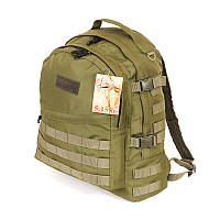 Тактический армейский крепкий рюкзак 30 литров Олива. Армия, рыбалка, туризм, охота, спорт