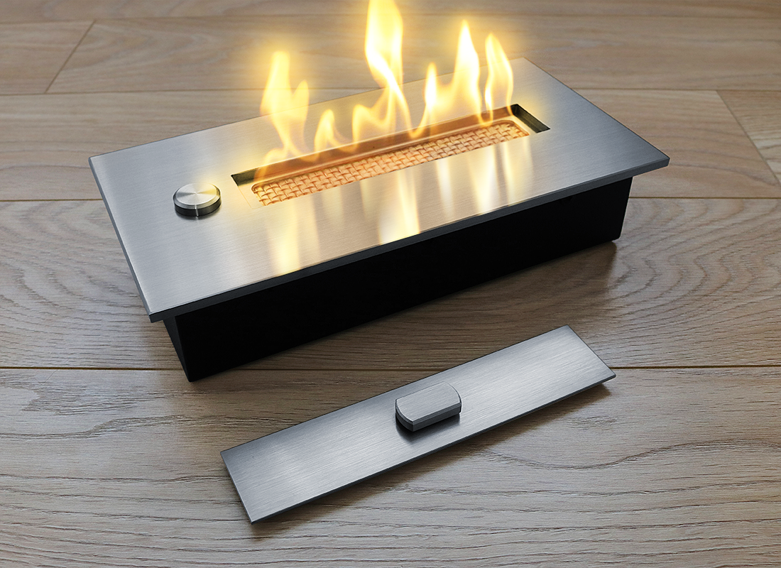 Паливний блок зі склом Gloss Fire Алаід Style 500-С2-100