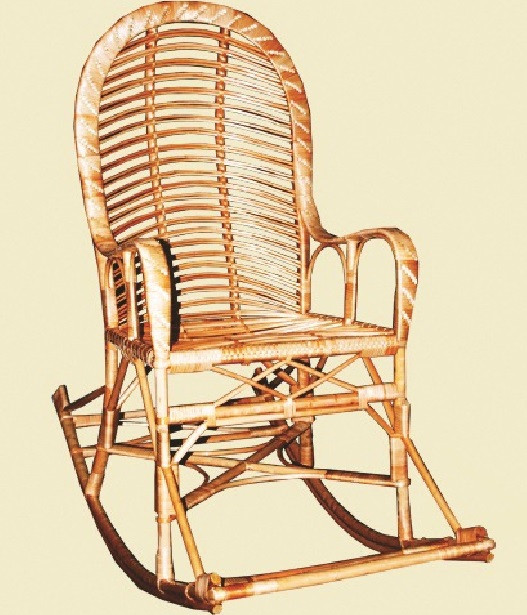 Крісло-гойдалка "КК-7". Плетені меблі з лози