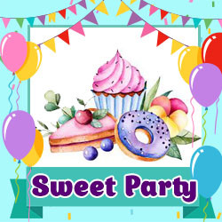Sweet Party - пончики, кекси, льодяники (Товари для свята)