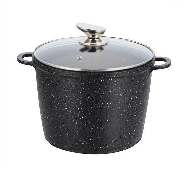 Каструля Benson BN-300 10 л з кришкою з мармуровим покриттям, фото 1