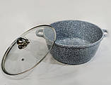 Каструля Benson BN-319 6,3 л з кришкою з гранітним покриттям, фото 2