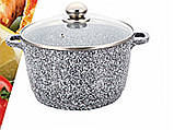 Каструля Benson BN-319 6,3 л з кришкою з гранітним покриттям, фото 3
