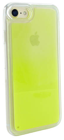 Чохол-накладка NZY для Apple iPhone 7/8 TPU Рідкий нічний пісок Яскраво-Жовтий (126053), фото 1