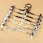 Вішалка з прищіпками в силіконі білого кольору хромована, 35 см в пакованні 10 шт., фото 3