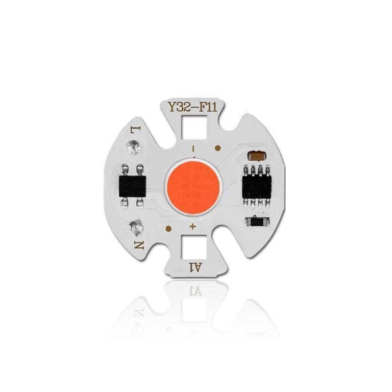 Світлодіодний модуль COB LED 7 Ватів AC220 32 mm для рослин