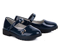 Туфли, босоножки, синие, демисезон, обувь в школу, для девочки,31-17.5см