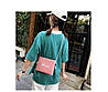 Рюкзак рожевий із білим із сумочкою та пеналом у комплекті, фото 3