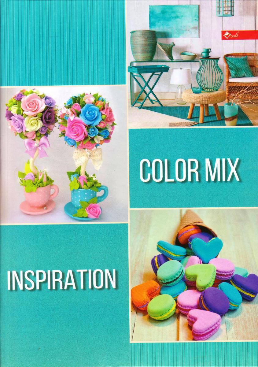 Канцелярська книга А4 96 арк. тверда обкладинка "Color mix inspiration" ТП-27-143