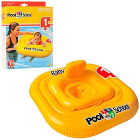 Плотик 56587 (12 шт.) жовтий, 79-79 см, 1-2 років,до 15 кг,ремзапл, у кор-ку, 26-20-6 см