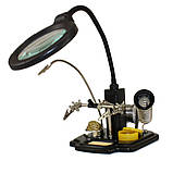 Третя рука з LED підсвічуванням+ підставка під паяльник ZD-10Y, фото 2