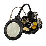 Третя рука з LED підсвічуванням+ підставка під паяльник ZD-10Y, фото 3