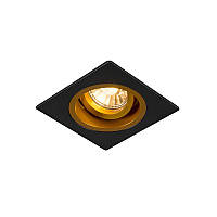 Світильник врізний ZUMA LINE 92706 CHUCK DL SQUARE BLACK - GOLD