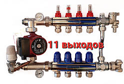 Недорогий колекторна група (гребінка) 1"х 11 виходів