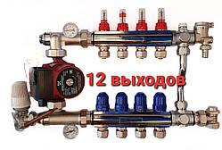 Недорогий колекторна група (гребінка) 1"х 12 виходів