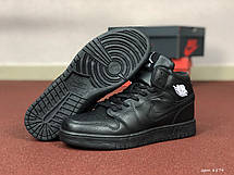 Чоловічі кросівки Nike Air Jordan 1 Retro,чорні 44р, фото 2