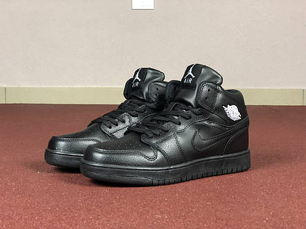 Чоловічі кросівки Nike Air Jordan 1 Retro,чорні 44р, фото 2