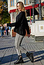 Чорний светр жіночий вільний в'язка, фото 4