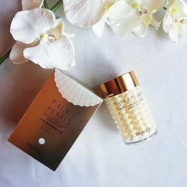Зволожувальний антивіковий крем для обличчя з екстрактом перлів Bioaqua Pure Pearls (60 г)