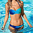 Жіночий купальник роздільний морський бандо Хіт сезону 2023 Р-059, фото 2