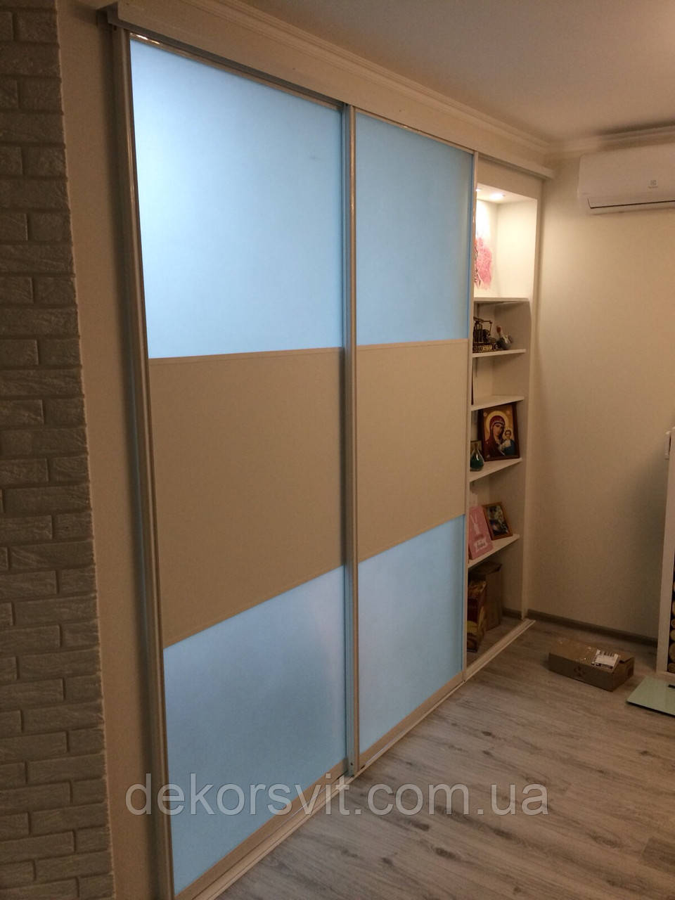 Межкомнатные раздвижные двери купе белые сатин ☎ +380 (50) 672-08-03