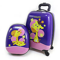Валіза дитяча на 4 колесах 16"+рюкзак 13" "