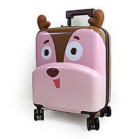 Валіза дитяча на 4 колесах "Оленя" 18" (м'який вуха)