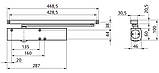 Доводчик дверей Geze TS 5000 ковзна тяга з фіксацією (EN 2-6)., фото 4