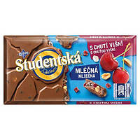 Шоколад молочний Studentska pecet з вишнею й арахісом Чехія 170г